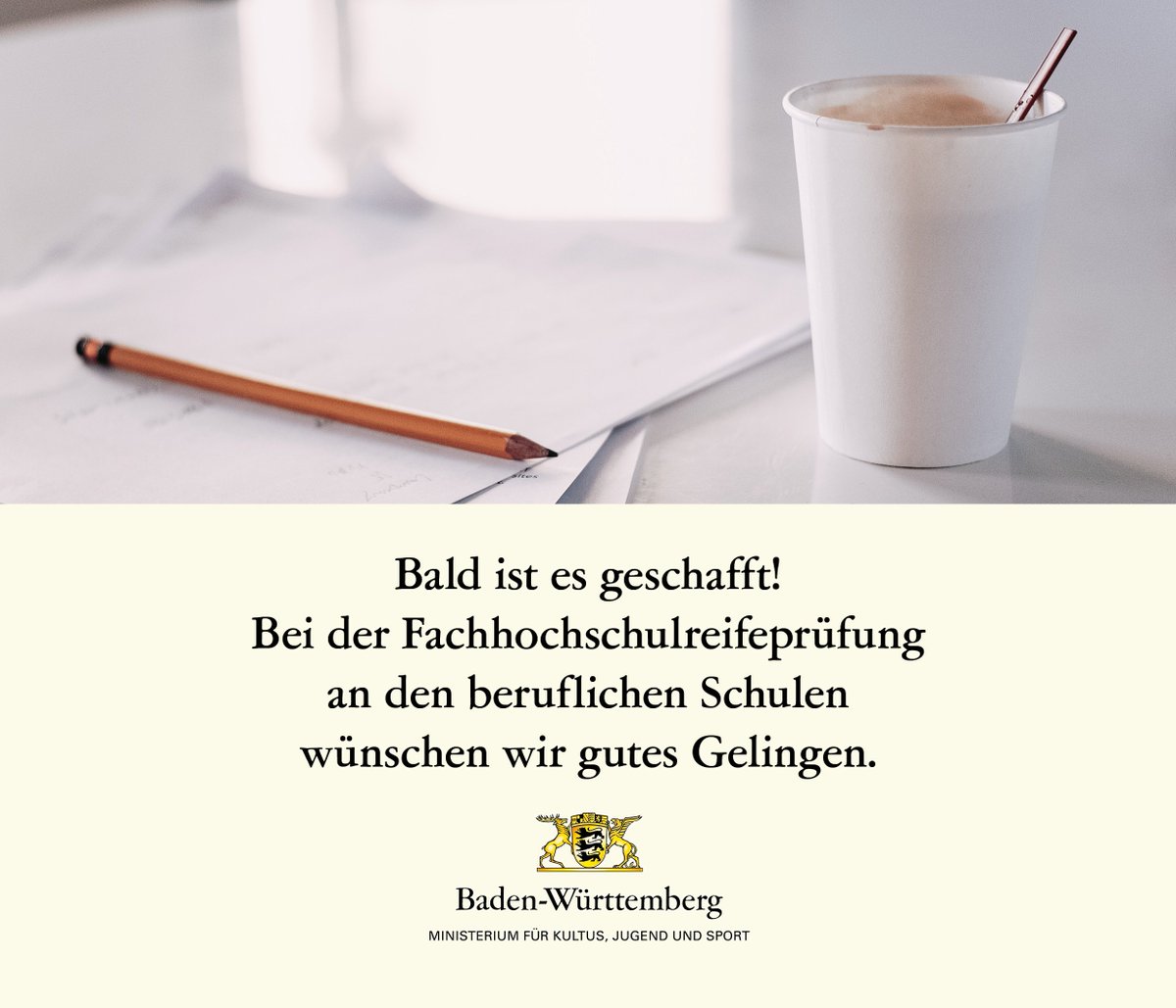 Kultusministerium Bw Sur Twitter Am Kommenden Montag Starten Fur Rund 21 000 Schulerinnen Und Schuler Die Schriftlichen Fachhochschulreifeprufungen Wir Wunschen Viel Erfolg Und Gutes Gelingen T Co V78aknrovf