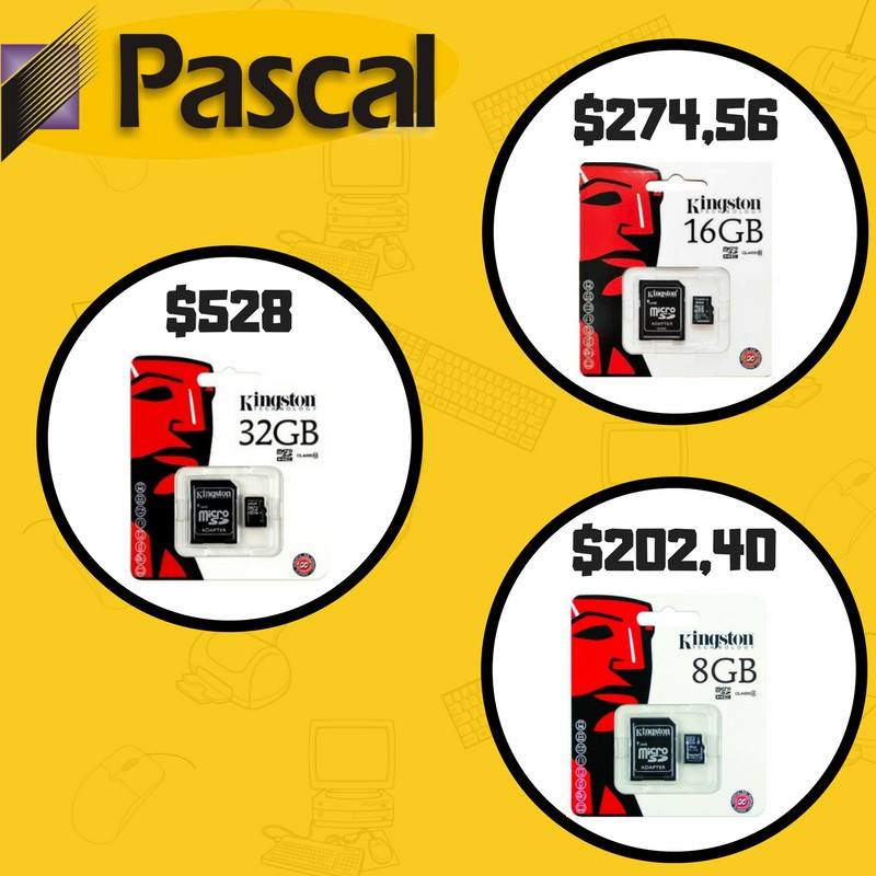 Pascal_computad's tweet image. #Oferta #MicroSD #ElegíLaQueMasTeConvenga #PascalComputadoras