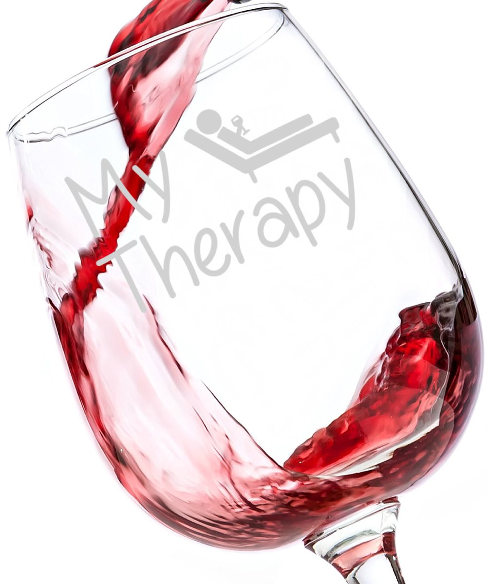 My Therapy Funny #Wine Glass 13 oz amzn.to/1LutssH #winelover #wineoclock #winetasting #vino #winelovers