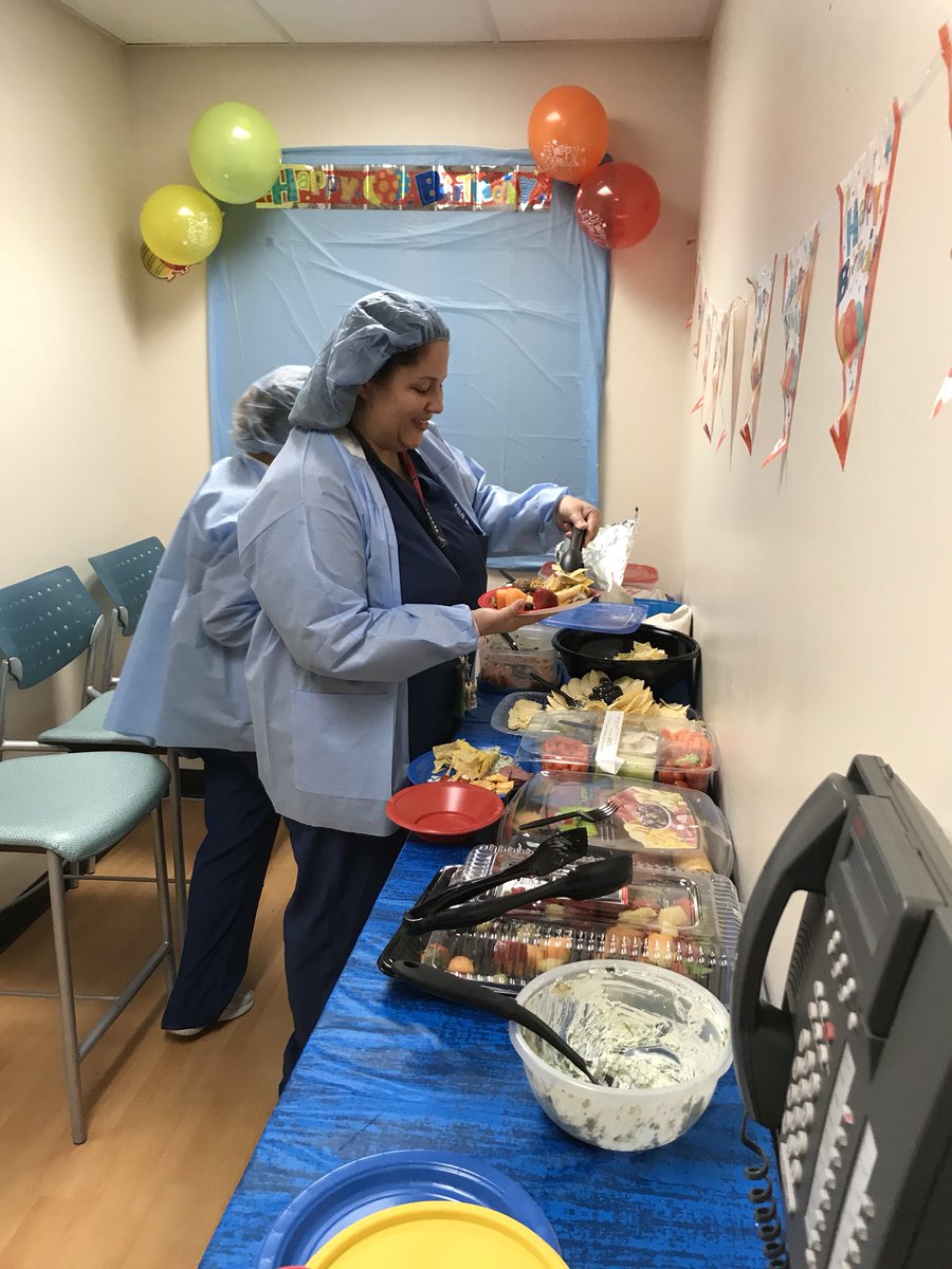 IAbushaikha's tweet photo. Materials and SPD staff celebrating May birthdays. Happy birthday Michel, Derrick and Cecelia https://t.co/Gp9orqDJgk