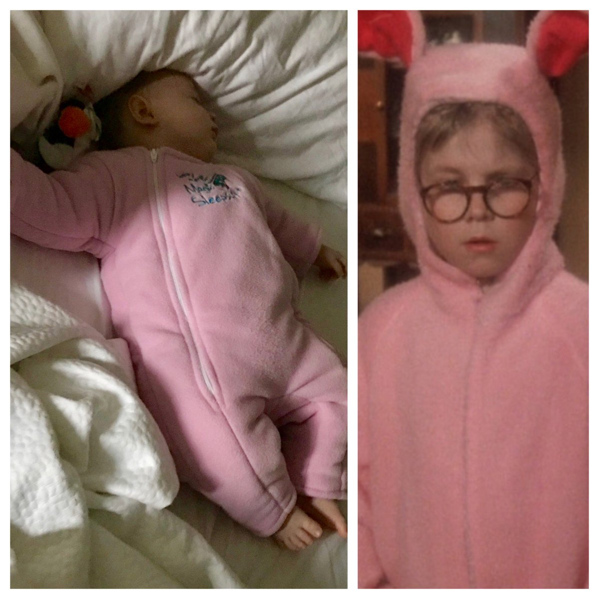 carolvoronyak's tweet photo. Anyone who’s had a daughter first, will understand that sometimes this happens to your son. (Sorry, Valor). #merlinsmagicsleepsuit #workedlikeacharm #ralphie https://t.co/LDk9KrvDel