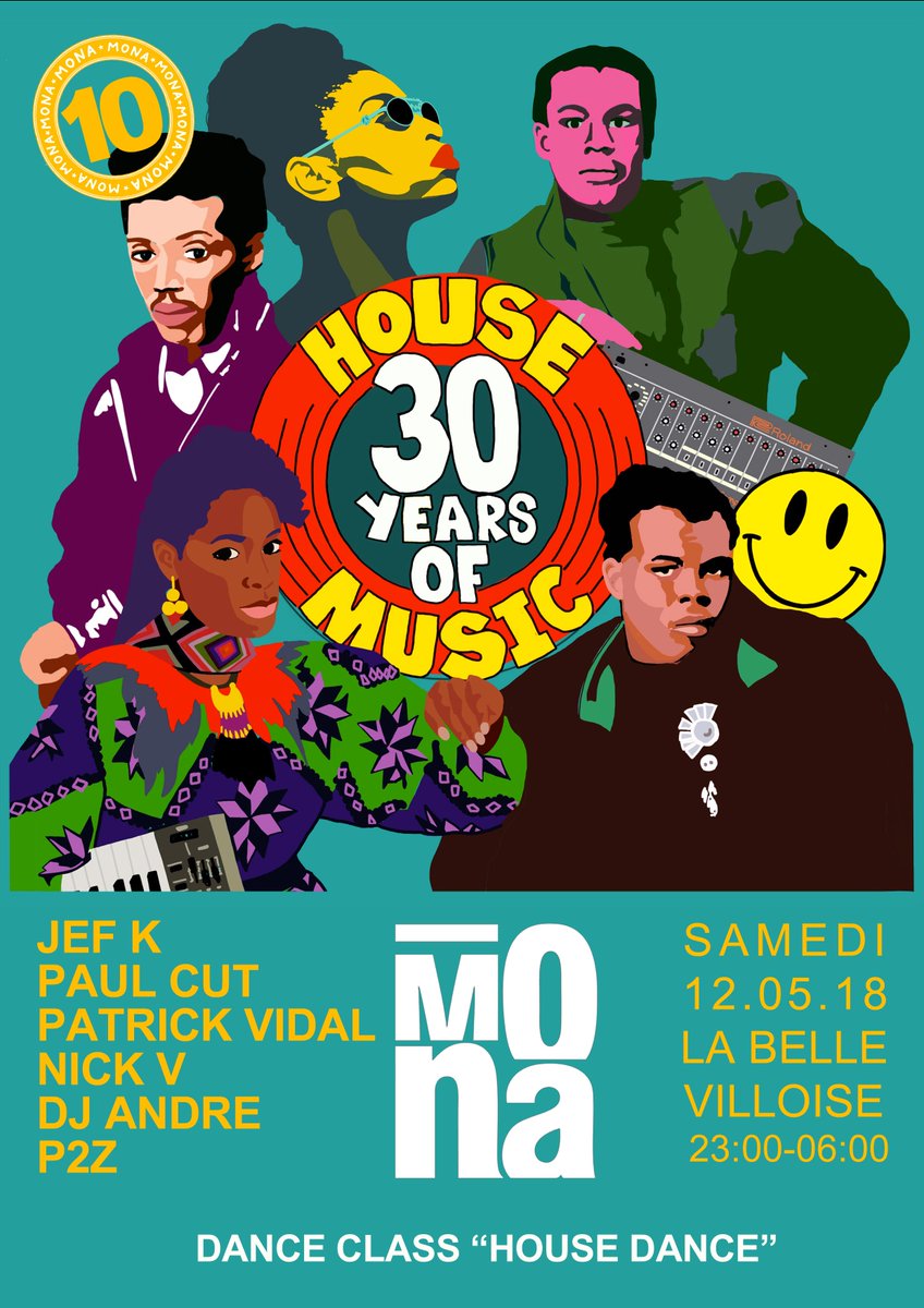 MonaParisParty's tweet photo. Next Mona on the 12th of Mai to celebrate 30 years of House w/ #Paulcut, #JefK, @NickVparis & @VIDALPATRICK2 in the club and @Parizinzins & #djandre in the mona disco room. You don't want to miss this !
Event ➫ https://t.co/ujSift7Zuw
Préventes ➫ https://t.co/XDzMo1ecvM https://t.co/hu4NAaMdFe