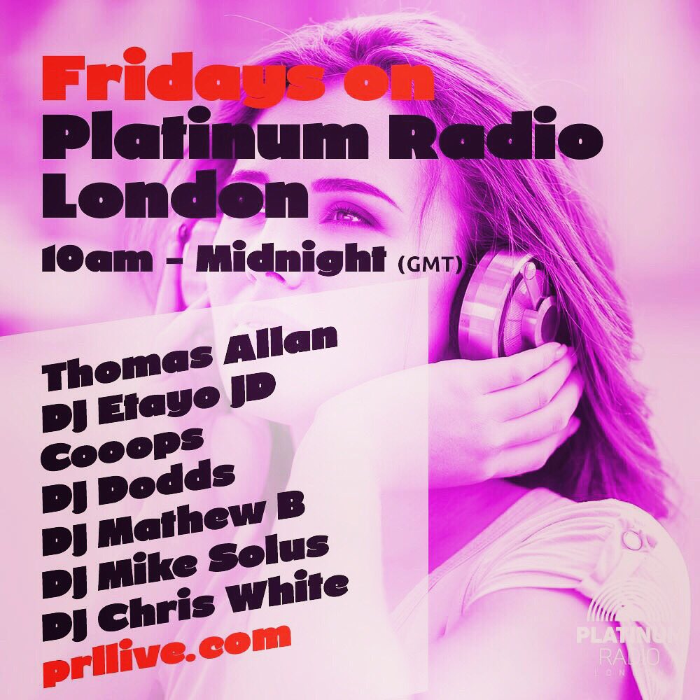 MikeSolus's tweet photo. .@platinumradio15 Join @MikeSolus #LostinMusicFridayz tonight live from 8/10pm bst. #TOPTRAX 🔜 @FridayFoxRecs @Sub_Urban_Spain @SessionWomb @SolamusicUK @toolroomrecords @GetTwistedRecs #HouseMusic 🔥🙌🏻😎 #PRL https://t.co/6bcyOzc3yV