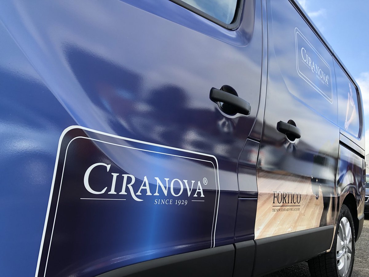 T3signs's tweet photo. Love the finished look and design on this full vehicle wrap we have completed this week for @Ciranova! Vehicle will definitely be noticed while out on the road! #digitalprint #wrap #commercialvehicle #vinylwrap https://t.co/Xvd8sIHoHb