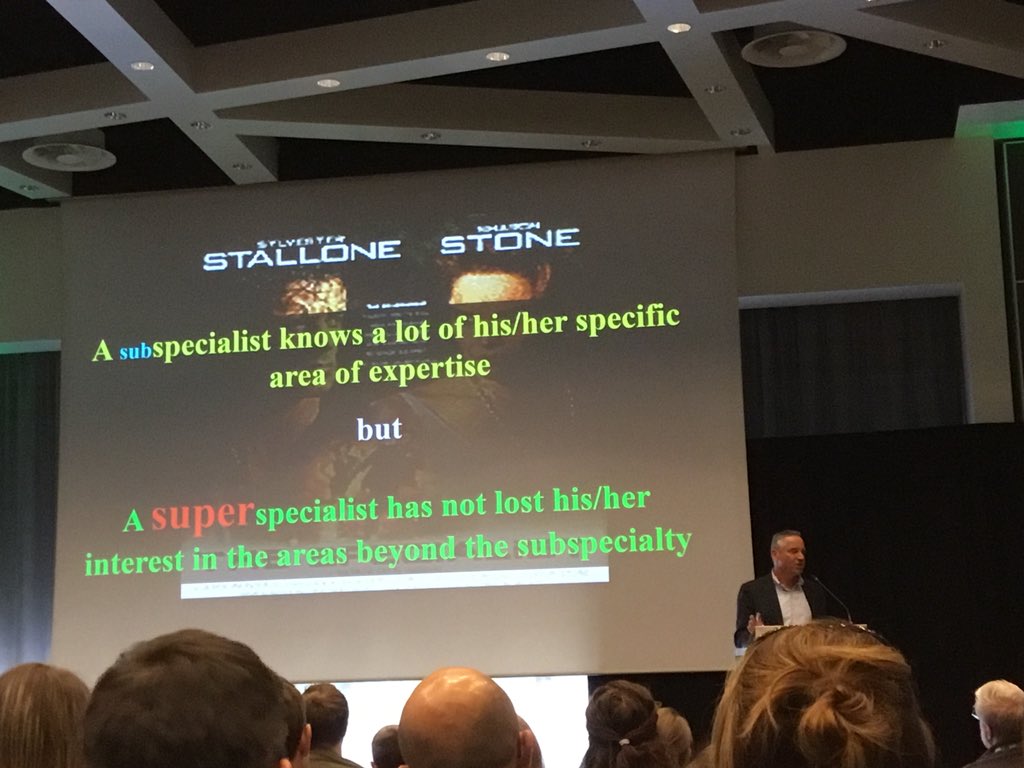 csubbe's tweet photo. The difference between a specialist &amp; a versalist and a sub-specialist &amp; a super-specialist? #SAMDAM2 @OlwenOlwen @acutemed2 @Madge4554 @nickscr1 @mmbangor @MarcelLevi https://t.co/Rfan1YNADe