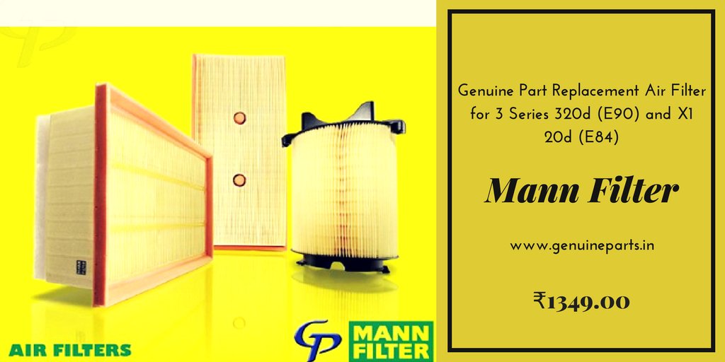 Genuinepartsin's tweet photo. Are you looking for Air Filter for 3 Series 320d (E90) and X1 20d (E84), across India at best price, Order Now!
Brand Name- Mann Filter
#Contitech #GoGenuine #AutoParts #OnlineStore #MannFilter
Click to buy here - https://t.co/2cwohvyaz3 https://t.co/FHWIQjzYUY