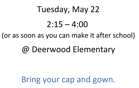 HumbleISD_KHS's tweet photo. Deerwood Elementary Reunion for the Seniors!  May 22 at 2:15 to 4PM https://t.co/Ipxdlakm89