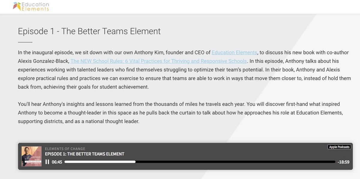 techinteaching's tweet photo. Did you know that there's an @EdElements #podcast? @anthonx is the star of the first one, which you can listen to here: https://t.co/bdFaGDhbsZ #PLSummit #PodcastEdu @2TechCoaches https://t.co/RLHt4lyXrT