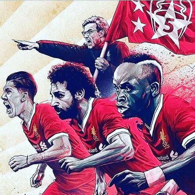 penepies's tweet photo. #deadlythree #firmino #Salah #Mane #championsleague up the reds, buzzing feeling #lfc @LFC https://t.co/eFqV3o1Bve