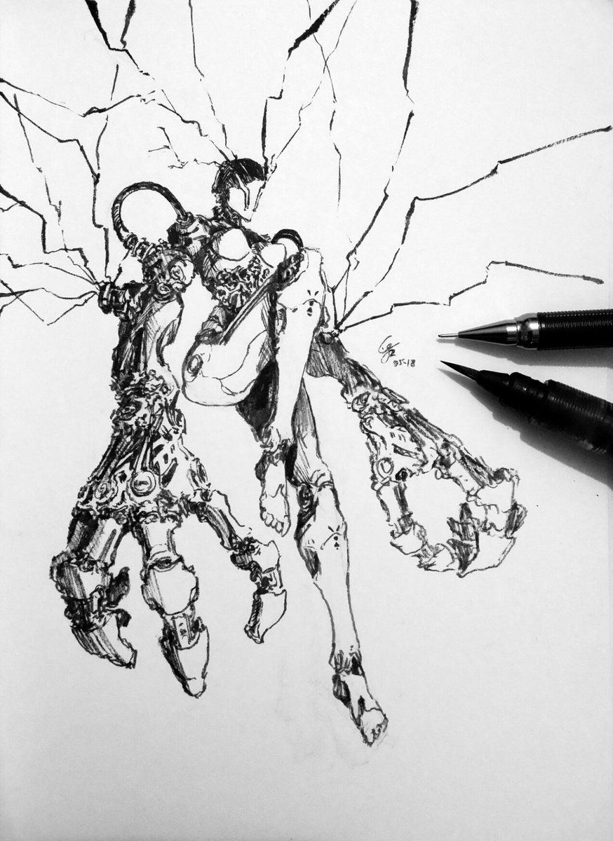 She's here

#2018124
#art #design #drawing #sketch #practice #dailysketch #dailydrawing #bw #blackandwhite #penbrush #ink #mechanicalpencil #big_hands #scifi #beauty #femalerobot #perspective

facebook.com/wyvinz
instagram.com/wyvinz
twitter.com/wyvinz