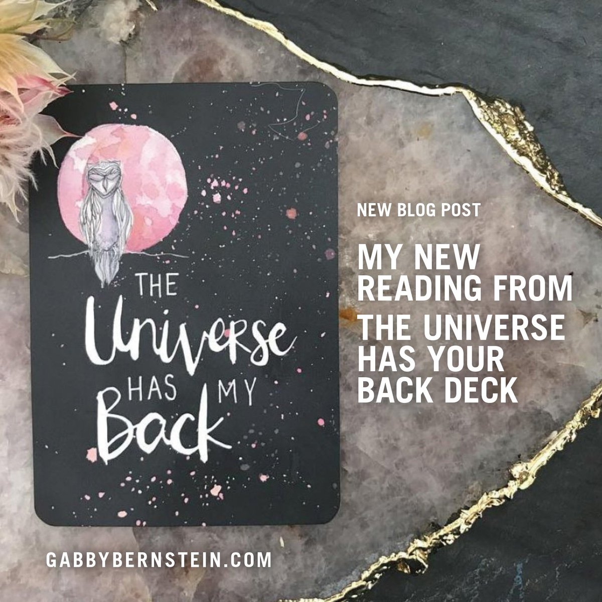 GabbyBernstein's tweet photo. Get inspired!! Check out the card reading I did for us from #TheUniverseHasYourBackDeck... https://t.co/Z6Asfljqhf https://t.co/v7zLng62DM