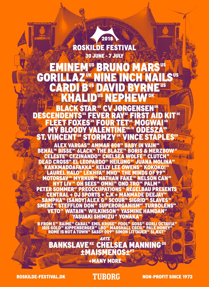 #RoskildeFestival returns to Denmark in June 2018 for 8 days of music, art, food, camp life and freedom! Don't miss out ▶︎ buff.ly/2HWbtfA