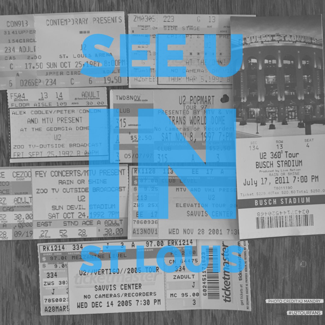 U2TOURFANS's tweet photo. St Louis See you tonight #u2ietour #U2 #U2TOURFANS https://t.co/R16jhrJWM4