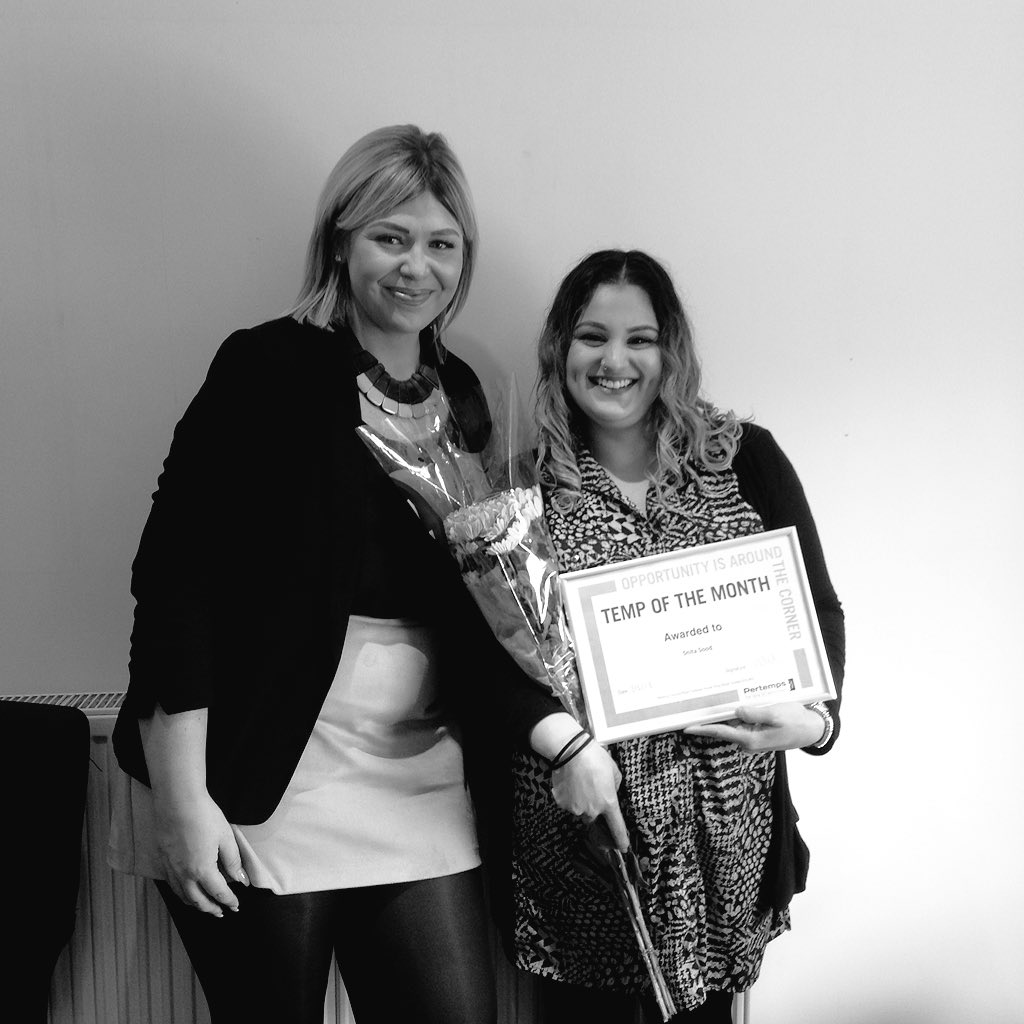ChrysalisCSL's tweet photo. We were thrilled to have our team-member, Snita Sood, named #tempofthemonth by @PertempsJobs yesterday. Congratulations Snita! https://t.co/xFVfBJeWsO