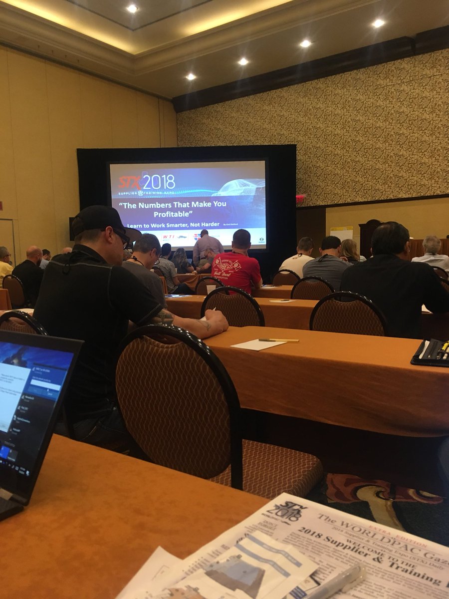 Alex55422's tweet photo. At one of WORLDPAC training expo’s first classes of the weekend, industry veteran Cecil Bullard leads a class on “The Numbers that Make you Profitable.” https://t.co/vrnljaxnbH