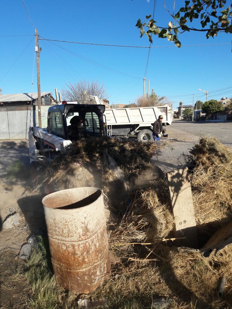 TWMunicipalidad's tweet photo. #AhoraTrelew Se realiza desmalezamiento y limpieza en calle Libertad y Cuba #GestiónMaderna https://t.co/iR2JVkNB4U