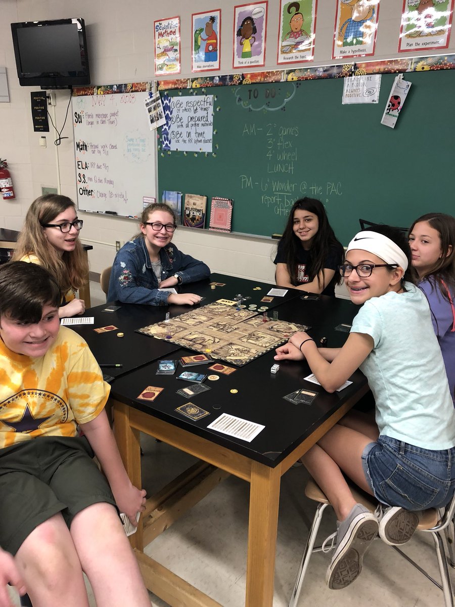 glstabile's tweet image. Using our brains a little differently in class today. A much needed team day!! #gamesgalore #testingisover #theStarbucksismine #NRInspiregreat