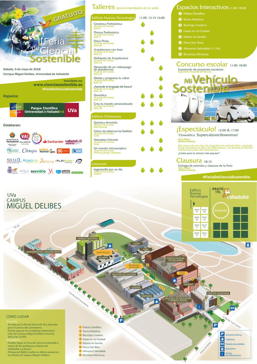 PC_UVa's tweet photo. En la II #FeriaDeCienciaSostenible de mañana habrá dos pases (12h. y 17h.) del espectáculo 'Clowntifics: Supercalzoncillowoman' de @BigVanCiencia. La entrada es gratuita hasta completar el aforo según el orden de llegada. 
Programación: https://t.co/bVg019Sarp https://t.co/5wTOhEaWOL