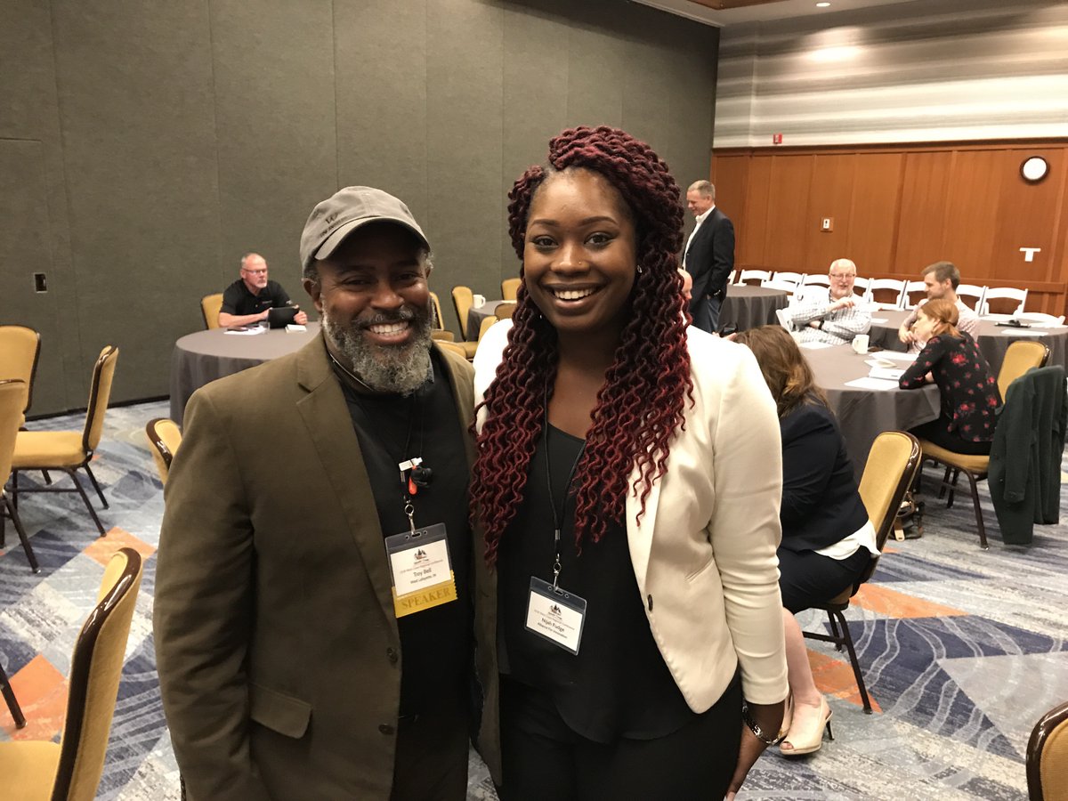 Smiles tell the story of great connections at WC Regional Conference. Troy Bell &amp; Nijah Fudge <a href="/KUFudge/">Nijah Adams</a> <a href="/ICMAevents/">ICMA EVENTS</a>