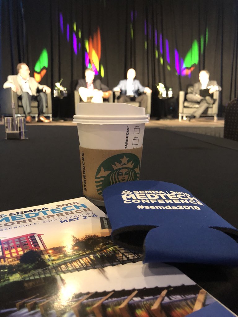 Regulatorious's tweet photo. Good morning from Day 2 of #SEMDA2018, kicking off with the CEO panel and a healthy dose of caffeine ☕️ https://t.co/AmuFJPjHUj