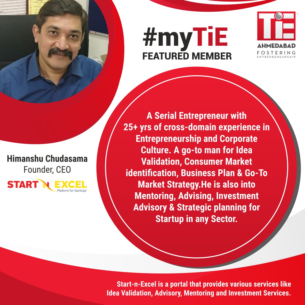 tieahmedabad's tweet photo. Introducing a New Member, Himanshu Chudasama to the #TiE Family!
@StartNExcel #myTiE #TiEAhm #FeaturedMember https://t.co/uy3ulwOyMX