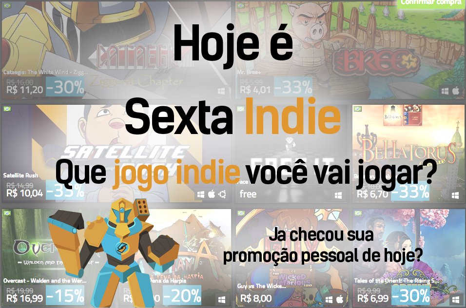 SplitPlay's tweet image. Hoje é Sexta Indie! Já checou sua promoção pessoal hoje para pegar seu indie game de sexta? SplitPlay.com.br