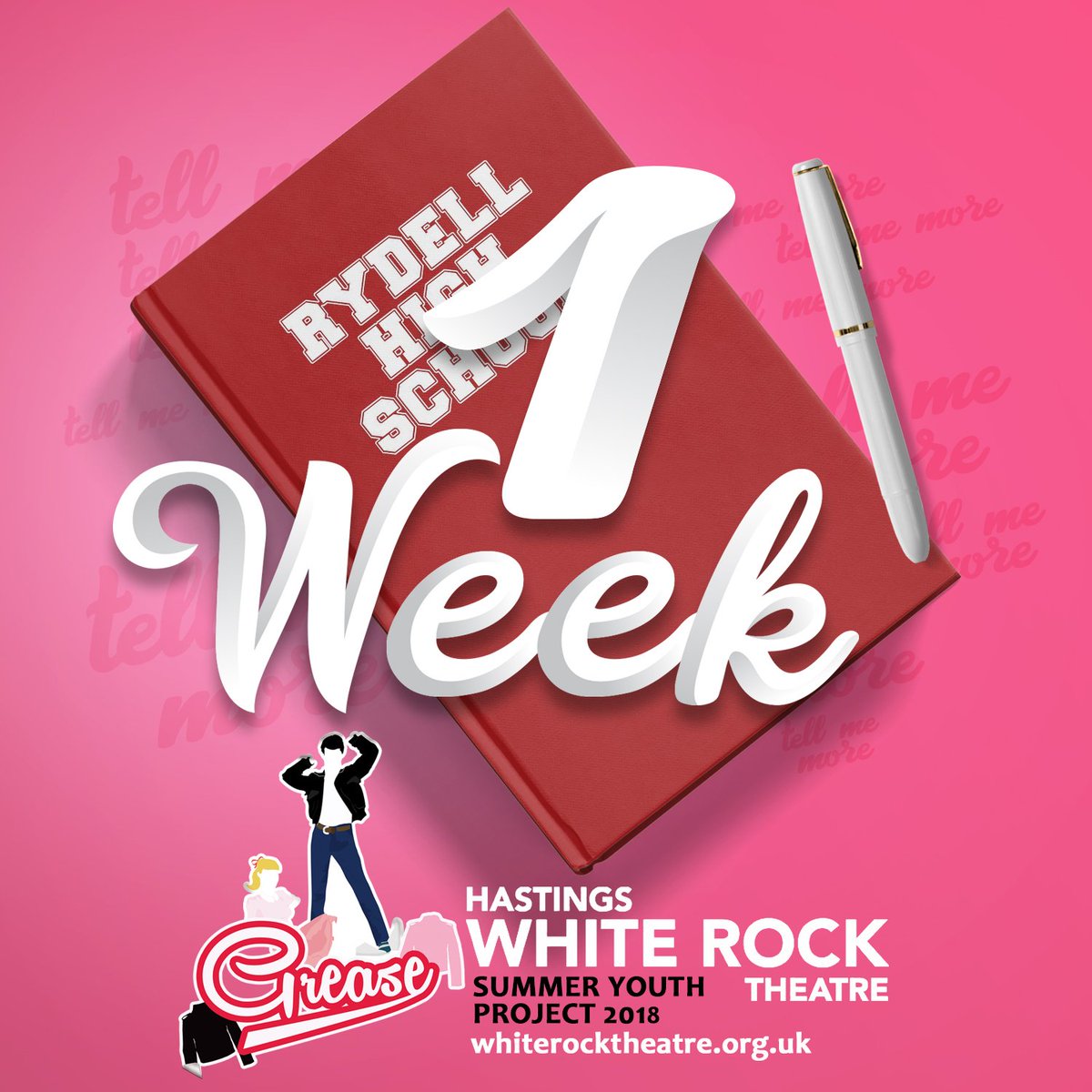 Auditions are 1 week on Sunday!!!!!!! Move like Greased Lightning and get your forms in by tomorrow!! Email jstead-burgess@whiterocktheatre.org.uk or download a form here....... tinyurl.com/ya8e2naw