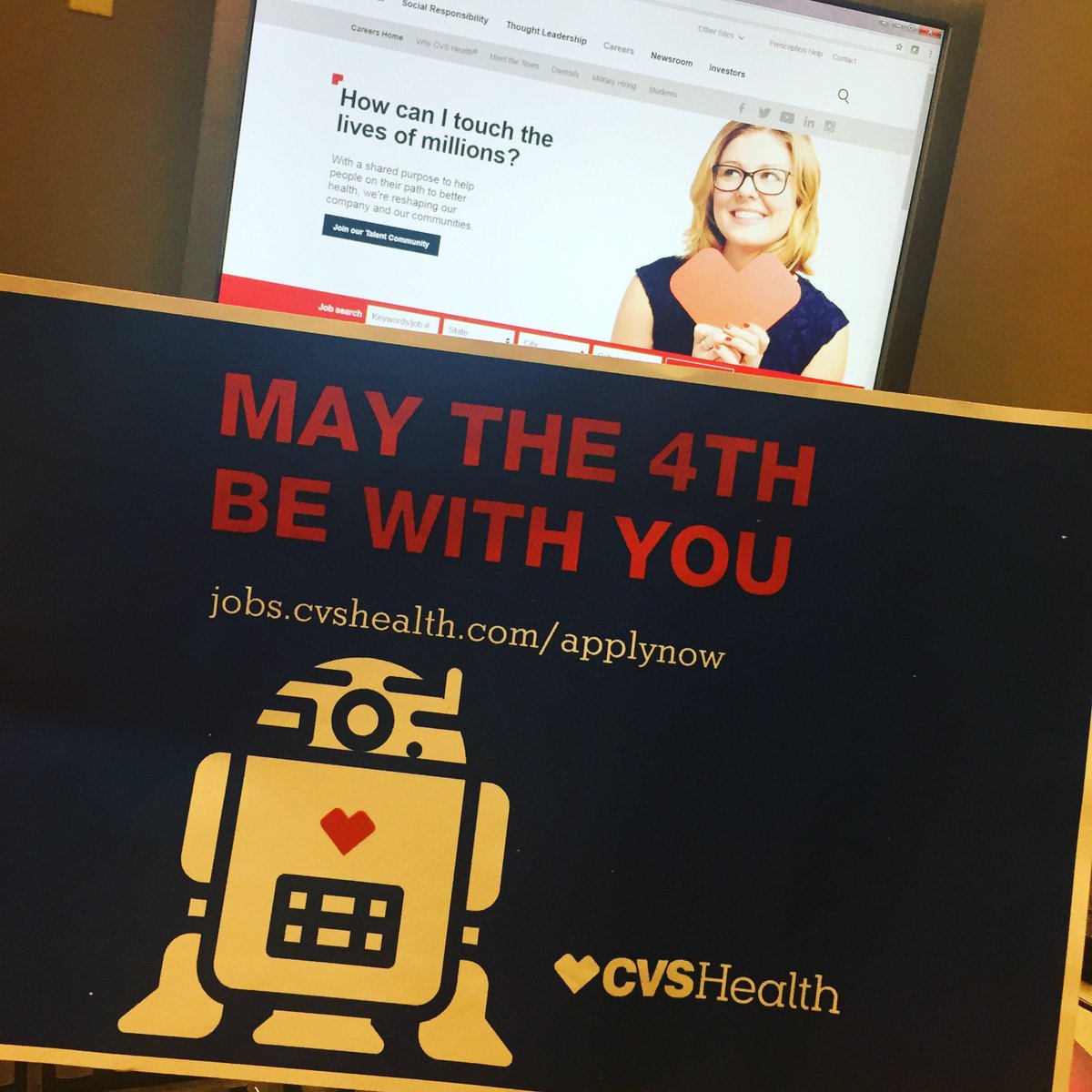 YvetteMGarza's tweet photo. #MayThe4thBeWithYou I think this is still the coolest post @CVSHealth did last year, I saved it! #CVSJobs #ApplyNow #WorkWithPurpose #HelpPeoplePathToBetterHealth ❤ https://t.co/U2U3qiGaZb