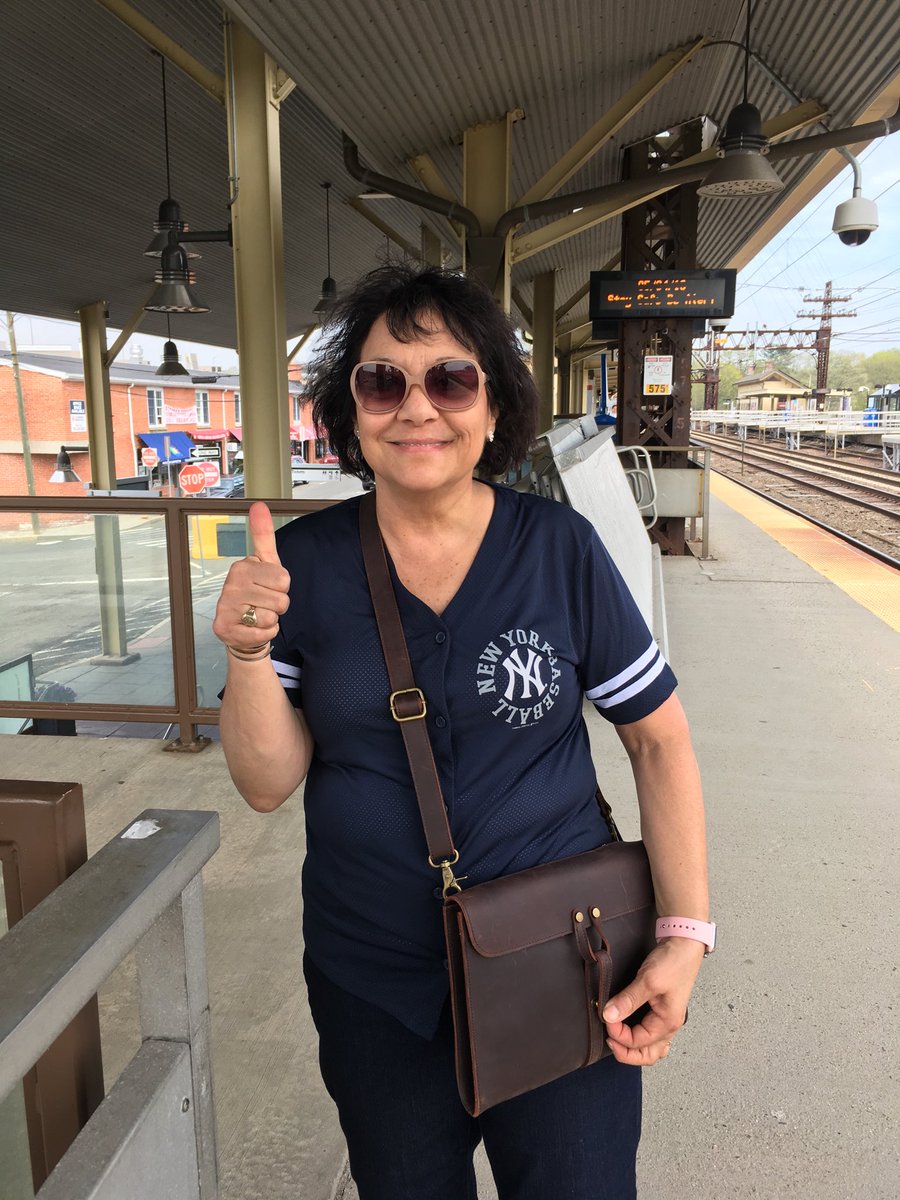 cathyjets's tweet photo. Heading to #YankeeStadium w my @Baseballism glove bag #MayThe4thBeWithYou #JediJudge https://t.co/DMX9ky2jbd