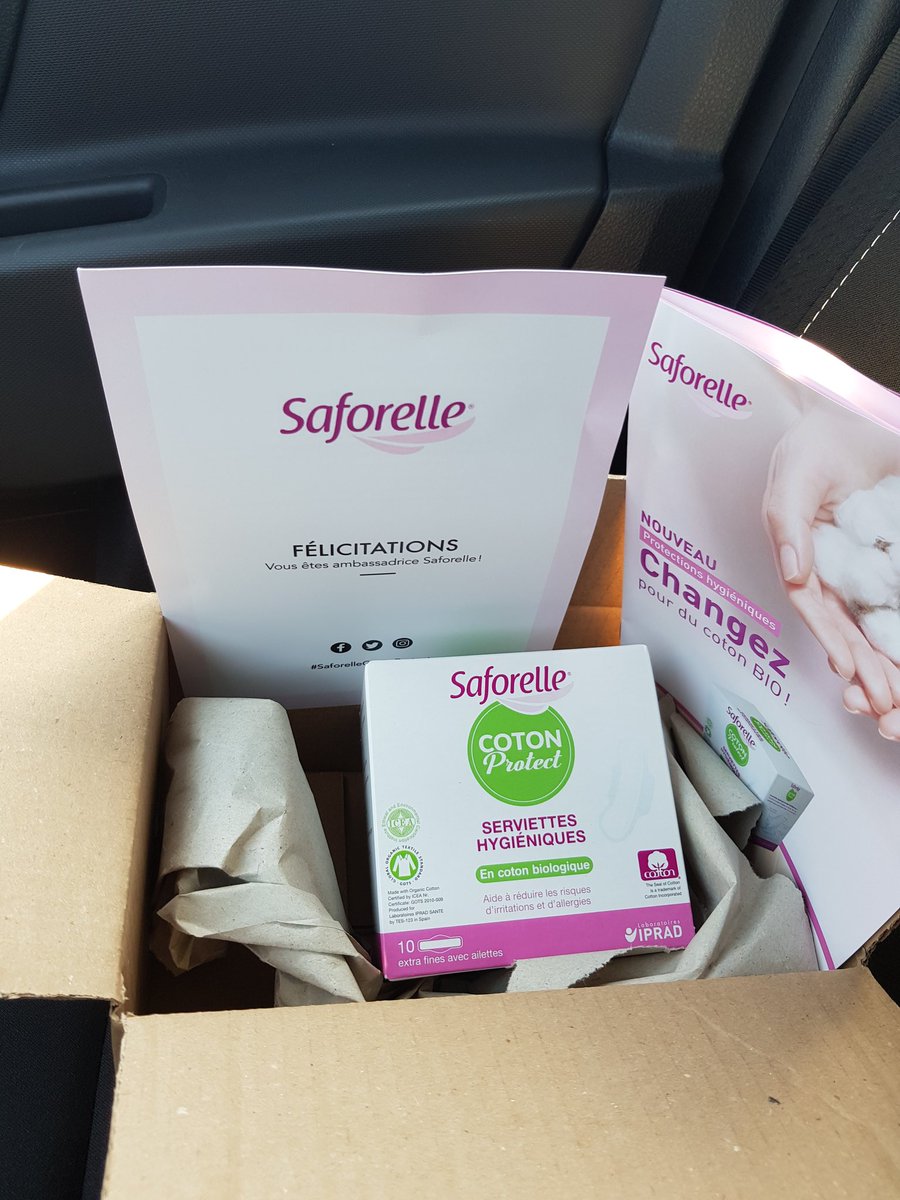 TUCCO_8's tweet photo. Être Ambassadrice d une bonne marque C top #SaforelleCotonProtect  #Sampleo https://t.co/7cOgITfOfi https://t.co/iD230fd8QK