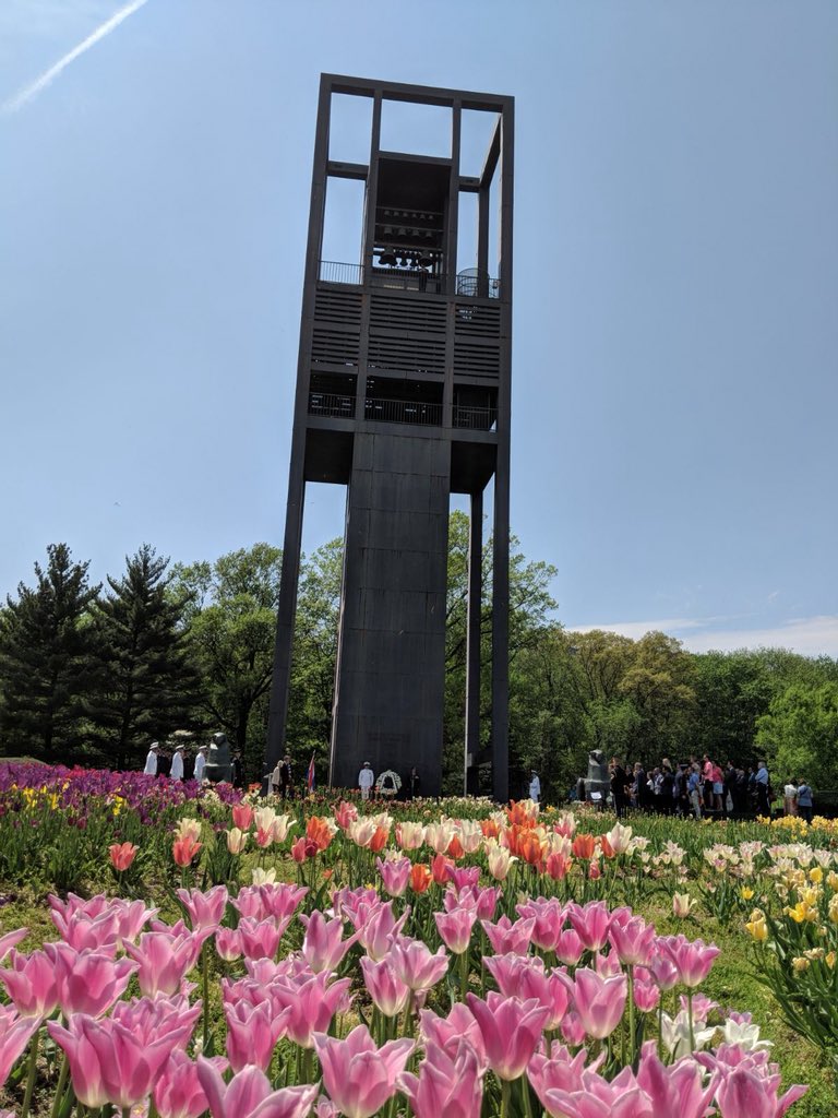 NLintheUSA's tweet photo. “The biggest enemy of courage is not cowardice, it is indifference.” @HenneSchuwer at today’s Remembrance Day ceremony at the Netherlands Carillon in Arlington, VA. https://t.co/1VoUcpfO7R