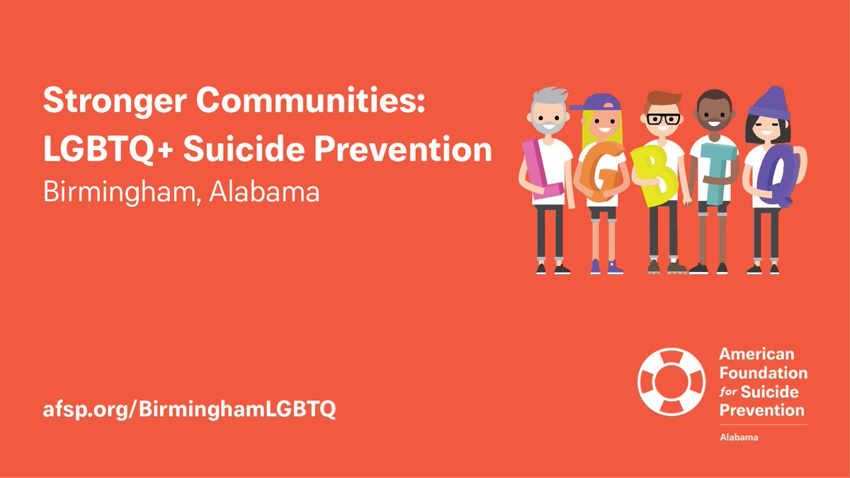 afspnational's tweet photo. Join @AFSP_AL on tomorrow for their day long #LGBTQ+ #suicideprevention conference! Speakers from @TrevorProject, @FamAcceptProj and others! https://t.co/lUIGtBU2dz  🏳️‍🌈 https://t.co/RxQBA1gl0p