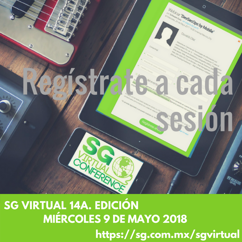 ¡Te invitamos a participar en las diferentes sesiones de SG Virtual Conference! #SGVirtual ¡Regístrate! ow.ly/gn0y30jIym0
