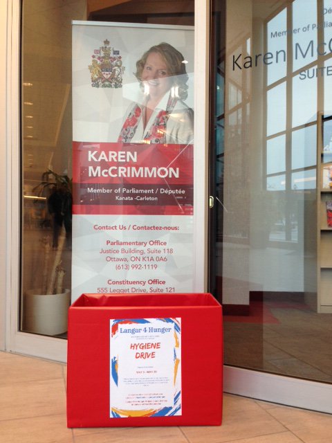 karenmccrimmon's tweet photo. This month, the #LangarforHunger team are collecting feminine hygiene products for various shelters around the city. Come by my office at 555 Legget Dr. in Kanata to drop some off!
Next time you’re doing your shopping, keep in mind: one box for me, one box for her. https://t.co/KpGAvBrSzj