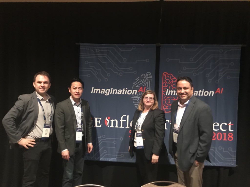 #TiEInflect event started in Santa Clara Convention Center, we are ready for the Future of #Fintech panel with <a href="/AmyG44/">Amy Guarino</a> <a href="/flowcastlab/">Flowcast</a> <a href="/PaddyRamanathan/">Paddy Ramanathan</a> and <a href="/piyushpuri13/">Piyush Puri</a> #Blockchain #AI #machinelearning all coming together