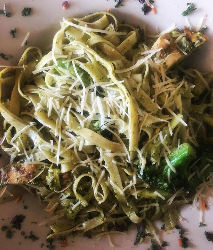 Cilantro Lime Pesto Pasta for the win! Thanks for sharing @foodventureswithtay