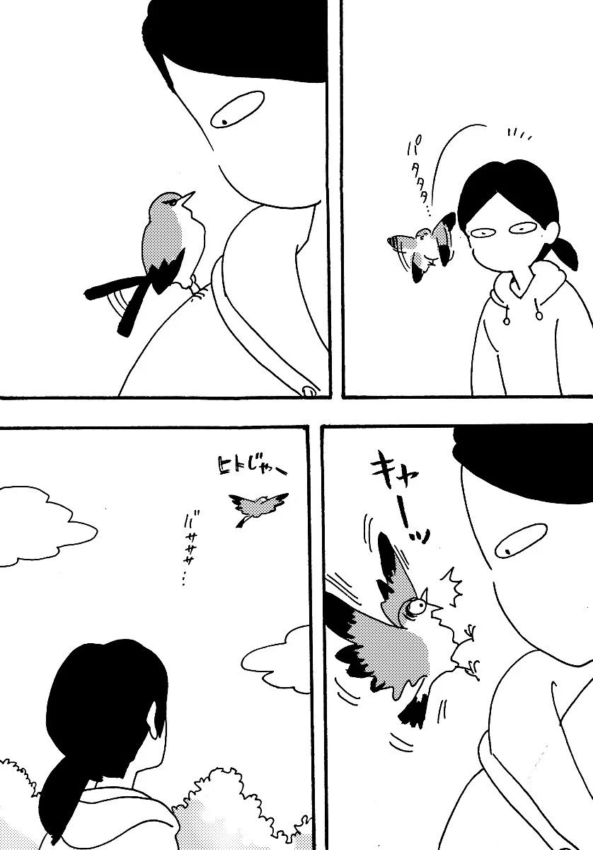 とんでもないドジっ子ｗｗｗ　頭に止まった鳥さんが見せた動きがヤバいwww
