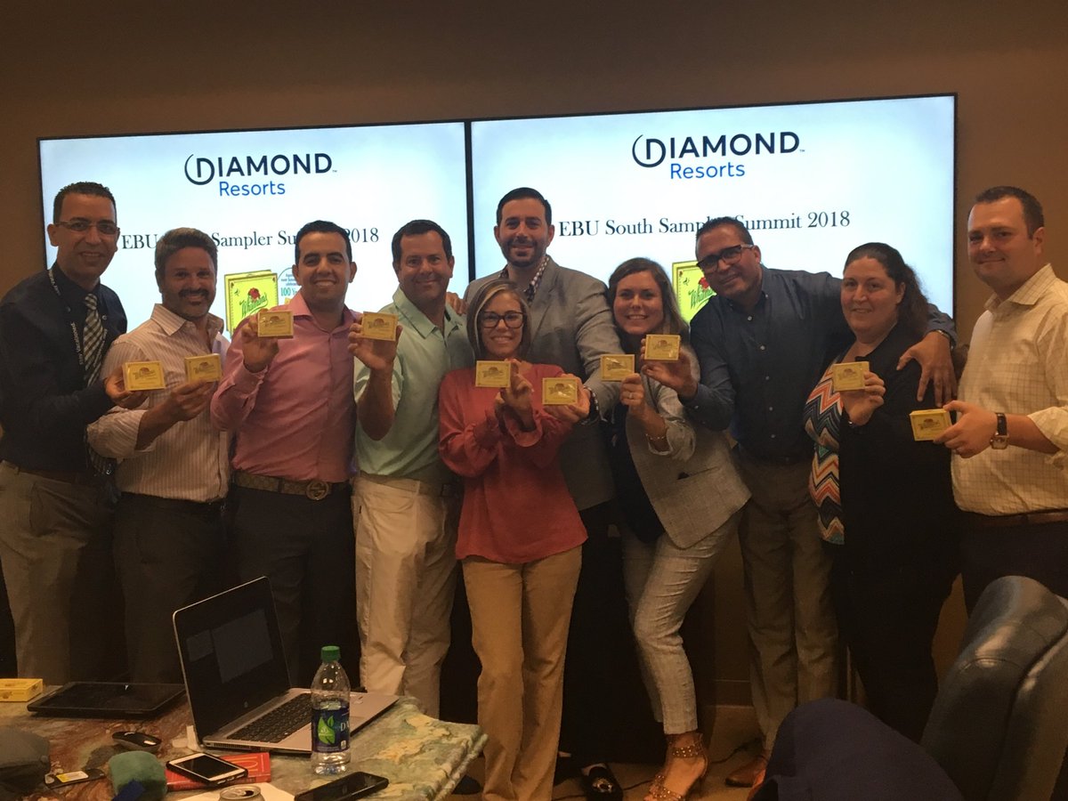 ellisgelizabeth's tweet image. How perfect is the Sampler??? MMM @JamesNe85532899 @tom_savino @jason_fenderson @RhettBolling @diamondresorts #samplerleadership