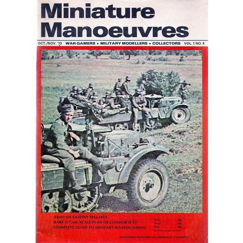 VoltInuOfflclal's tweet photo. Miniature Manoeuvres : The official journal of the Society of Australasian Wargamers, Vol. 1. No. 4 1973 #wargames #wargamers #wargaming #militaryhistory #worldoftanks #WOT #painting #warhammer #tabletop #miniature #models #modeling #miniaturemodeling https://t.co/dr2G2pkRj2 … https://t.co/QVAMs6g58e