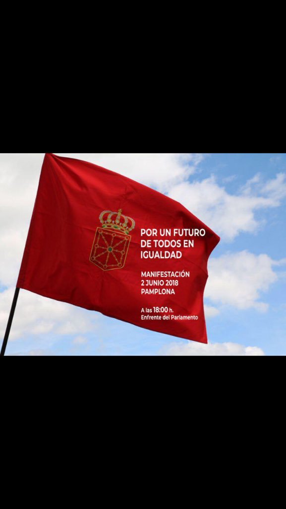 Ánimo a acudir el próximo 2 de junio en Pamplona a esta manifestación como ya hicimos el año pasado para defender nuestra identidad,  y para denunciar la imposición por parte del gobierno de Navarra del euskera en toda Navarra, idioma Navarro hablado por una minoría en Navarra.