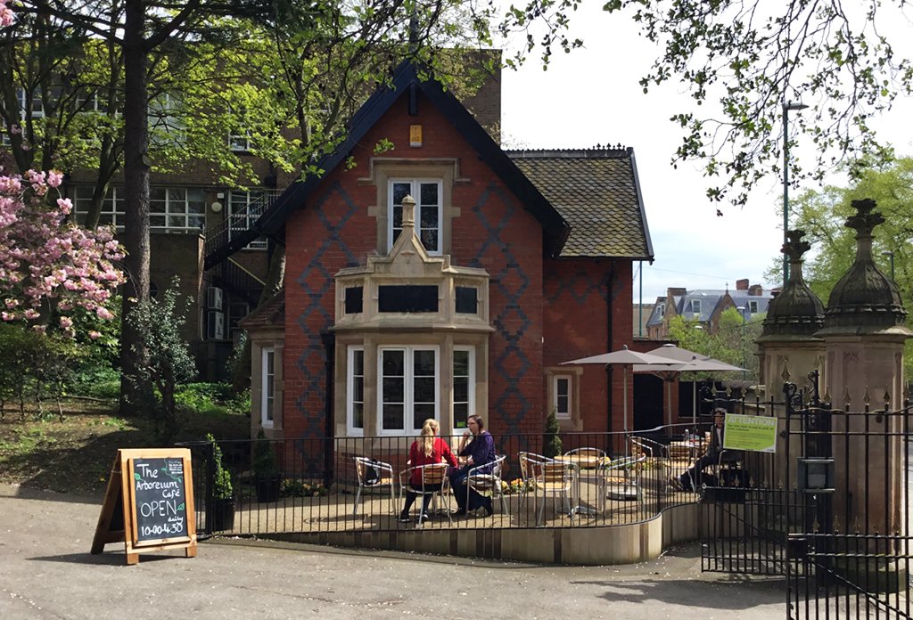 Great to hear that Nottingham Arboretum's café – in the restored, grade II listed lodge – is thriving and has been awarded a Civic Society commendation @NottinghamParks <a href="/GFTomlinson/">G F Tomlinson</a>