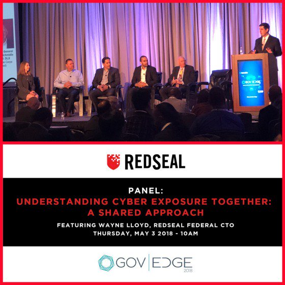 RedSeal_co's tweet photo. Thanks for a great show and panel discussion @TenableSecurity @MeriTalk #TenableGovEdge. https://t.co/1NobTAMfcN
