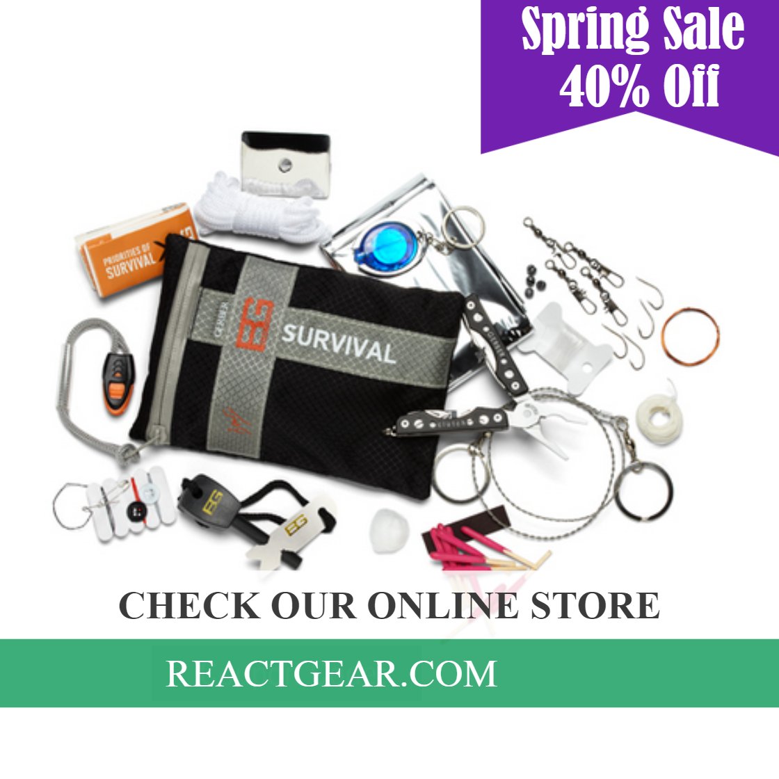 ReactGear's tweet image. SURVIVAL ULTIMATE KIT, CLAM 
$40.97
➤ goo.gl/YimxXu