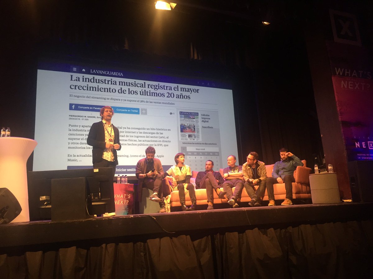 xduranm's tweet photo. #SitgesNext2018 ara el sector de la música. https://t.co/nFs6bXU9Mr
