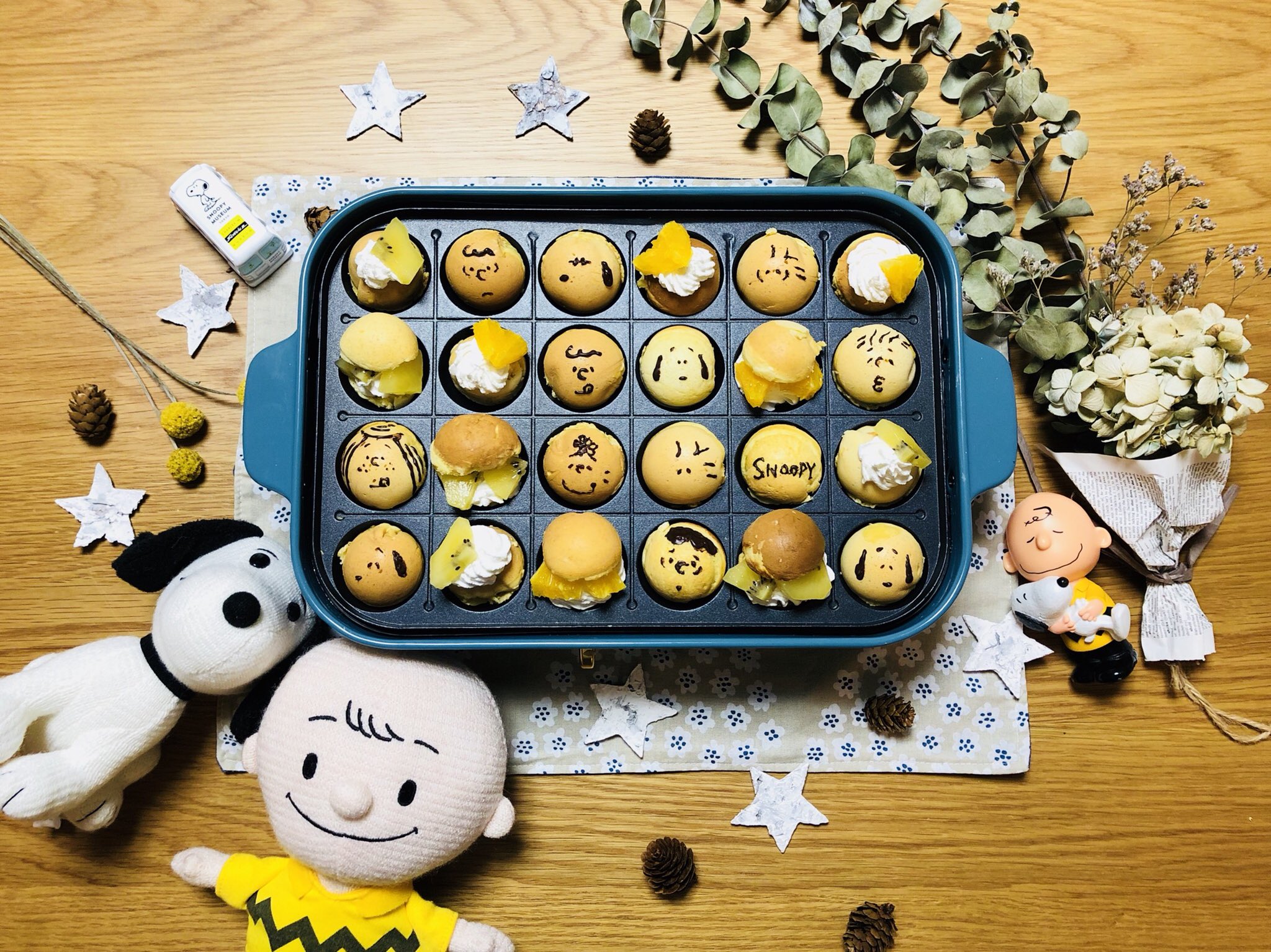 しーちゃん たこ焼き器でsnoopyベビーカステラ インスタ映え Twitter映え Sns映え