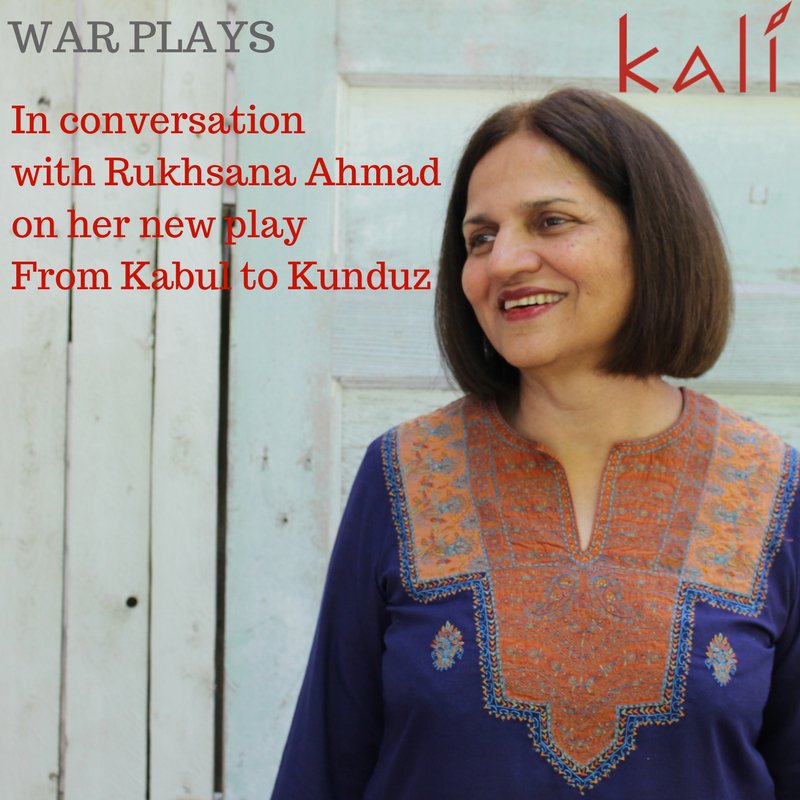 KaliTheatreUK's tweet image. Award winning writer &amp;amp; Kali Founder @Rukhsanamahmad on her upcoming play From Kabul to Kunduz, why #womensvoices need to be out there &amp;amp; why #WARPlays is relevant.
Catch her interview here: kalitheatre.co.uk/wp-content/upl…