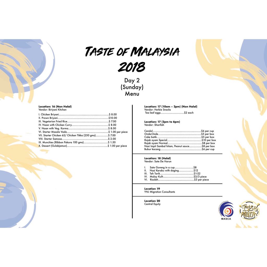 TasteofMYMelb's tweet photo. Announcing the big one with our full list of vendors for both days of Taste of Malaysia 2018! 

Register now at:
https://t.co/UqiEyo4t2X

Taste of Malaysia 2018, 5th/6th May, Drill Hall Multicultural Hub!

#tasteofmalaysia2018 #TOM2018 https://t.co/rsvyQweP7z