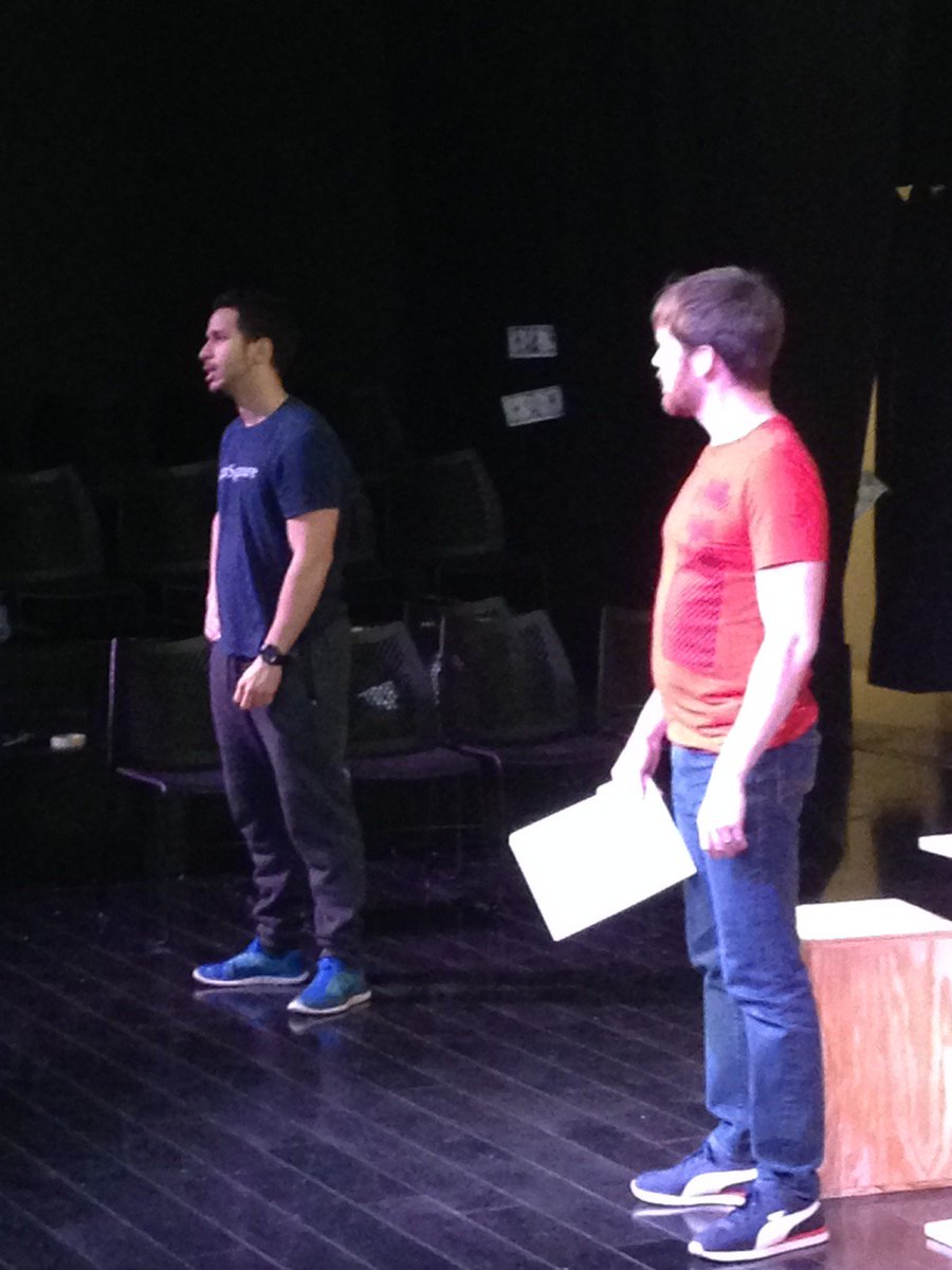 SonorousRoad's tweet photo. Some action shots of Dry Powder in rehearsal! Get your tickets now for this regional premiere! Oh, and can we talk about this talented cast?? Opening next Friday, May 11th. https://t.co/NtZAAQX2Qn https://t.co/ld0dULMCNY