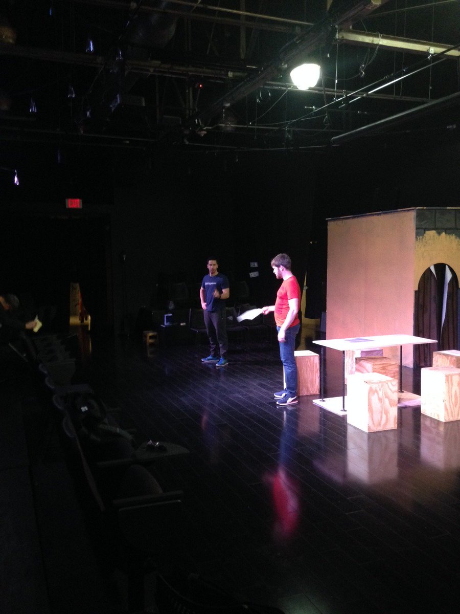 SonorousRoad's tweet photo. Some action shots of Dry Powder in rehearsal! Get your tickets now for this regional premiere! Oh, and can we talk about this talented cast?? Opening next Friday, May 11th. https://t.co/NtZAAQX2Qn https://t.co/ld0dULMCNY