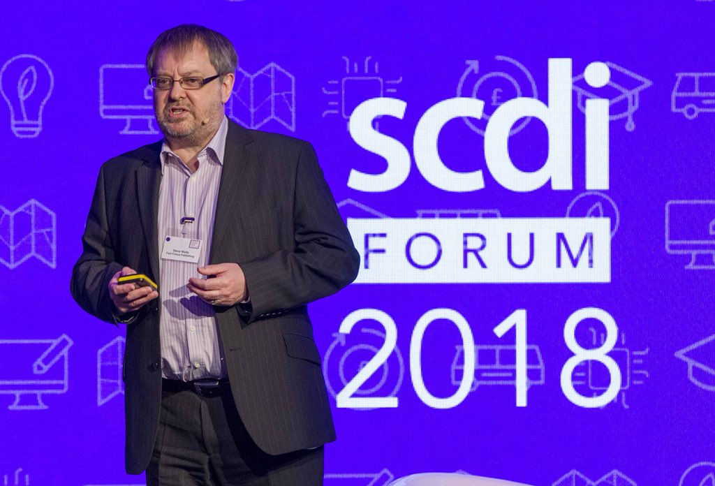 ProsperScot's tweet photo. Thanks to our final speaker: Steve Wells @informingchoice for leaving with us the reminder that we are the change we want to see! #SCDIForum2018 https://t.co/DbOO88XIxI